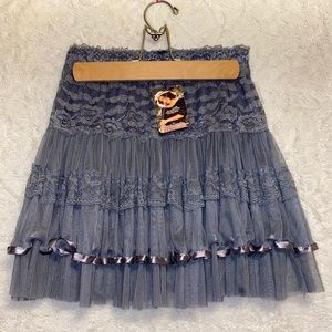 Grey Sugar and Bruno lace skirt